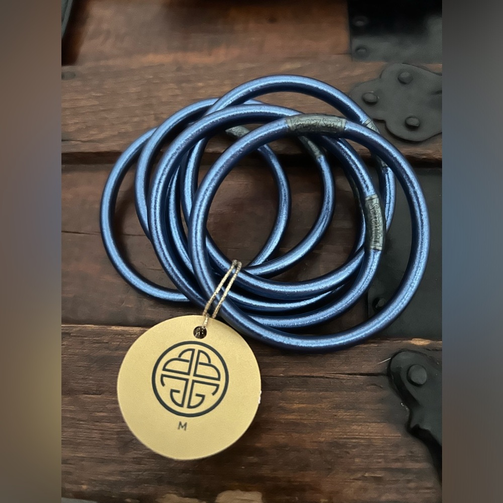 NWT BudhaGirl bangles, marine, medium